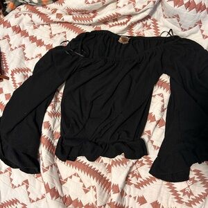 Off the shoulder dress up shirts